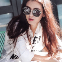 华人代购转运新加坡太阳眼镜 圆形墨镜 圆脸 大框 街拍 个性 潮流 不褪色 百搭 显瘦 女士