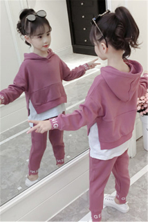 邮多多淘宝集运转运套装 运动卫衣 洋气 韩版 儿童 女孩 新款 秋季