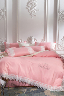邮多多淘宝集运转运被套床单 公主 欧式 宫廷 浪漫 蕾丝 棉质 优雅 精致