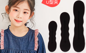 華人代購淘寶丸子頭盤發器兒童頭飾 韓版懶人小號盤發工具 女童花苞頭盤發神器