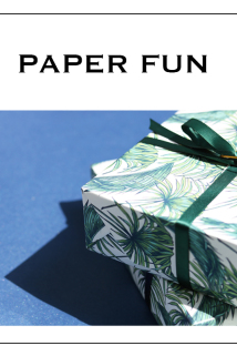 邮多多淘宝集运转运PaperFun 绿色树叶植物小清新礼品纸书皮纸婚礼高档礼物包装纸