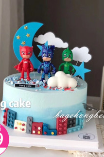 邮多多淘宝集运转运蒙面侠小飞侠睡衣超人蛋糕装饰摆件插件儿童生日创意礼物派对甜品