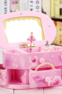 邮多多淘宝集运转运化妆镜音乐盒旋转芭蕾女孩儿童节幼儿园小朋友礼品小女孩生日礼物