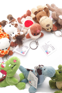 邮多多淘宝集运转运满38包邮小动物钥匙扣钥匙圈手机链可爱毛绒玩具礼品公仔玩偶