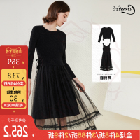 华人代购转运日本新款热卖两件套连衣裙女士2019修身显瘦绑带韩版过膝中长款套装裙