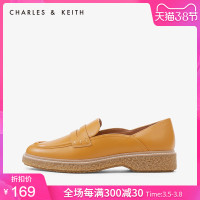 华人代购转运德国CHARLES＆KEITH乐福鞋CK1-70380709休闲舒适女士橡胶底便士乐福鞋