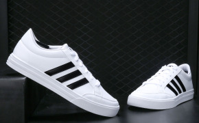 淘宝集运转运到日本Adidas/阿迪达斯VS SET 低帮男子经典款轻便运动休闲板鞋 BC0130