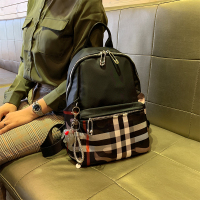 华人代购转运香港代购真皮双肩包2020新款牛津布百搭大容量女士书包旅行包背包