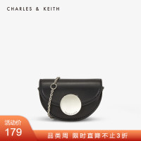 华人代购转运澳大利亚CHARLES＆KEITH 斜挎小包 CK6-30780986金属扣饰女士链条零钱包
