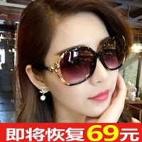 华人代购转运斯洛伐克共和国2019新款女士太阳镜偏光眼镜女款圆脸长脸防紫外线圆形优雅墨镜。