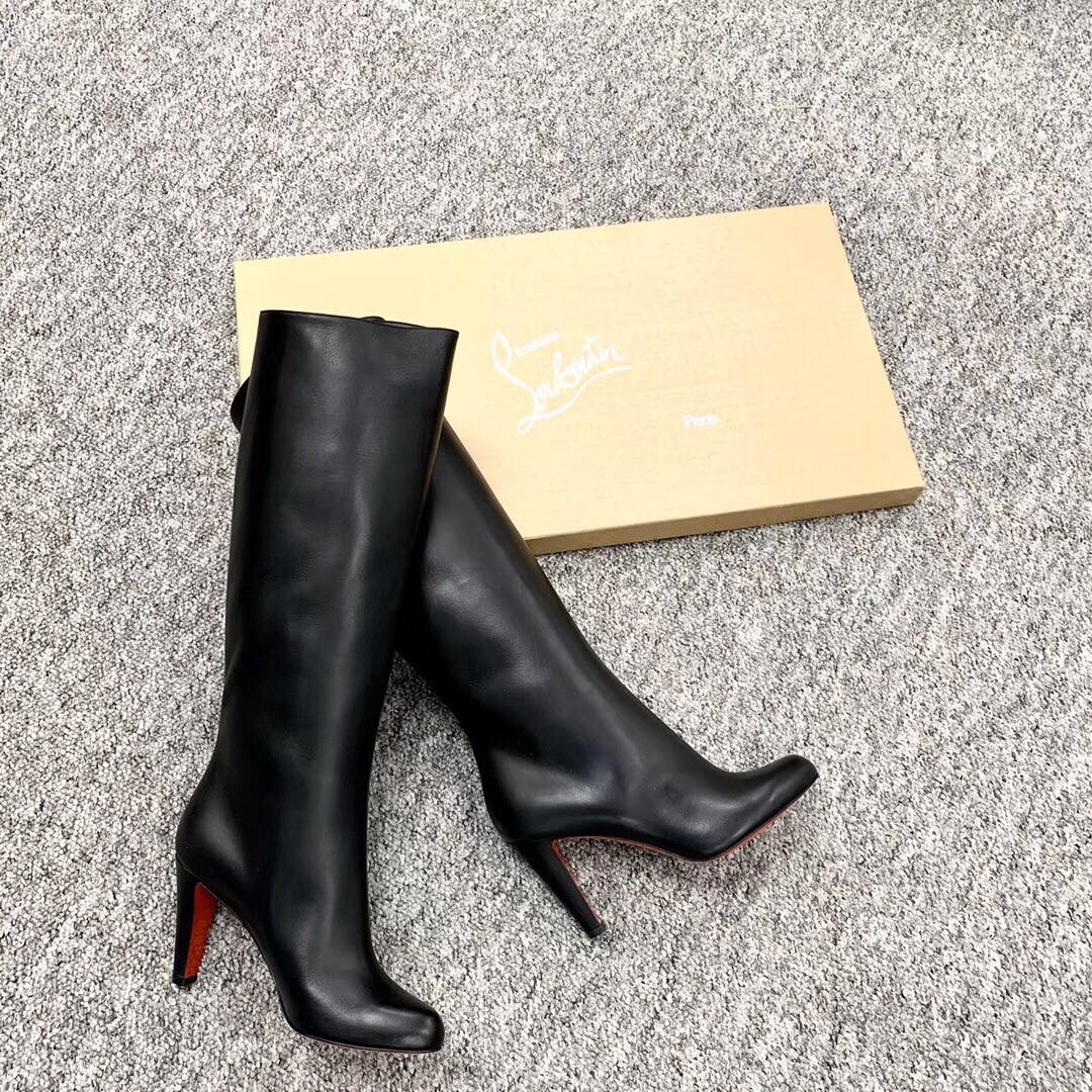 淘宝集运冰岛,Christian Louboutin 女士长筒靴黑色85CALF-OPERA-BK01