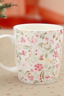 邮多多淘宝集运转运骨瓷杯子家用办公室女士可爱水杯咖啡杯陶瓷盖杯花纹马克杯茶杯