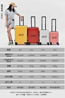 邮多多淘宝集运转运拉杆箱女小20寸卡通行李箱可爱韩版小清新网红轻便学生旅行箱