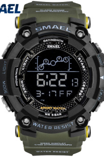邮多多淘宝集运转运SMAEL/斯麦尔1802多功能电子运动防水学生个性表日历星期夜光手表