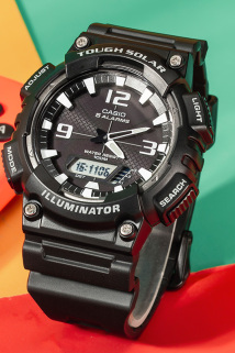 邮多多淘宝集运转运卡西欧男士手表casio学生时尚手表S810太阳能运动防水双显表