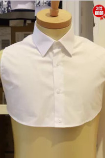 邮多多淘宝集运转运职业银行男女通用白色假领子衬衫领装饰领尖领方领节约领包邮