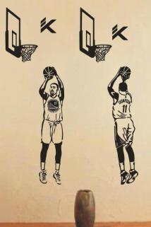 邮多多淘宝集运转运NBA勇士队篮球明星汤普森 酒吧体育馆男生宿舍床头装饰品墙贴纸画