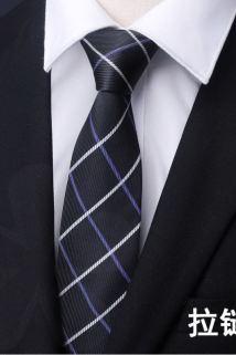 邮多多淘宝集运转运领带款拉丝。制服夏季领带男饰品小款男生蓝色手打款加长版经理窄